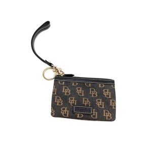 Dooney‎ Bourke Wristlet wallet Cosmetic Bag  Monogrammed Signature Pouch